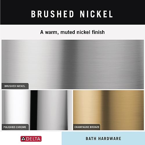Delta Pivoting Toilet Paper Holder | SpotShield Brushed Nickel | Wall Mount | Nicoli Bathroom Accessories - color: Spotshield Brushed Nickel