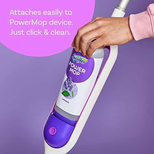 Swiffer Power Mop Refill Pack, Floor Cleaner for Mopping Tile, Vinyl, Laminate, Wood in Home, Bathroom, Kitchen, All Purpose Multi-Surface Cleaning, 5 Pads + 1 Lavender Solution, Pack of 4 - size: 4 Fl Oz (Pack of 1)