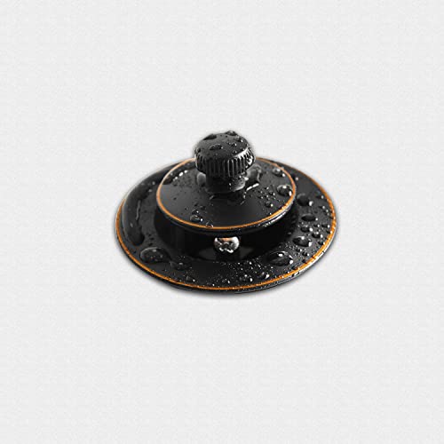 Lift and Turn Bathtub Drain Stopper with ABS Plastic Bushing, Fits in 1-1/2 Inch or 1-3/8 Inch Inner Bathtub Shoe, Easy to Install, Venetian Bronze - color: Venetian Bronze