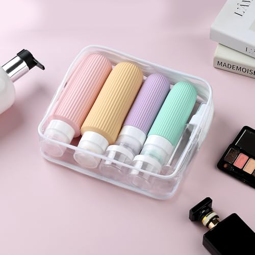 Mrsdry 16 Pack Travel Bottles for Toiletries, Large 6oz Silicone Travel Containers, Leak Proof Refillable Liquid Shampoo And Conditioner Travel Essentials - color: Mint, size: Large