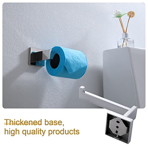 KOKOSIRI Toilet Paper Holder Chrome Toilet Roll Holder for Bathroom Kitchen Washroom T-304 Polished Stainless Steel Wall Mounted, 2 Pack, B2003CH-P2 - color: Polished Chrome, size: Without Shelf(2 Pack)