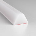 98 Inch Collapsible Shower Water Dam, Shower Threshold Water Dam Shower Barrier, Dry and Wet Separation Door Dam Water Stopper Kitchen Shower Threshold Silicon Water Blocker(Mini Trapezoid) | Flexible silicone water barrier for showers, sinks, and counter