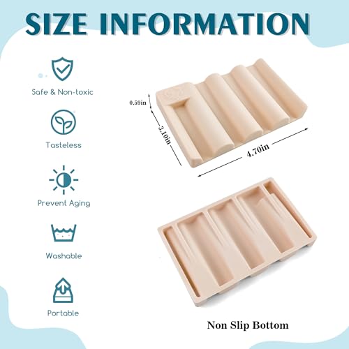 Silicone Soap Dish,Self Draining Soap Holder Perfect for Shower,Bathroom Sink,Kitchen Sink & Travel,Non-Slip Bar Soap Holder Extend Soap Life,Keep Soap Bars Dry & Easy Cleaning Pink-2Pcs - color: Pink-2pcs