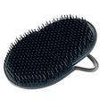 Gents Palm Pocket Shampoo Brush Scalp Massager for Men & Women with Round Bristles, Ergonomic Grip, Made in USA, Black Peine para Cabello