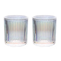 Gaolinci 2 Pcs Glass Tumbler Cup,Toothbrush Holder, Bathroom Cups, 10 oz - color: Dazzle Color, size: 10 oz