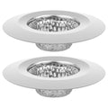 ChefBee Bathroom Sink Drain Strainer - 2PCS 1.22” Stainless Steel Bathtub Shower Tub Drain Cover Hair Catcher, Anti-clogger Filter Plug for Mop Pool, Utility Washbasin, RV Sink
