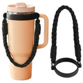 Silicone Water Bottle Handle Strap for Gym Travel Hiking Compatible with Stanley 30 & 40oz Cup Accessories for Men Women Gift - color: Style G