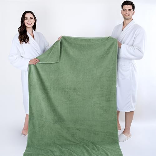 Cotton Paradise 100% Cotton Turkish Towel, Soft Absorbent Quick Dry, 40x80 Oversized Bath Sheet Towel, Sage Green - color: Sage Green, size: 1 PC 40x80"
