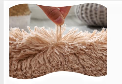 Soft Bathroom Carpet 3 Piece Bathroom Rugs and Mats Set Bath Mats Set with U-Shaped Toilet Floor Mat Rugs andToilet Lid Cover Mat (Brown) - color: Brown