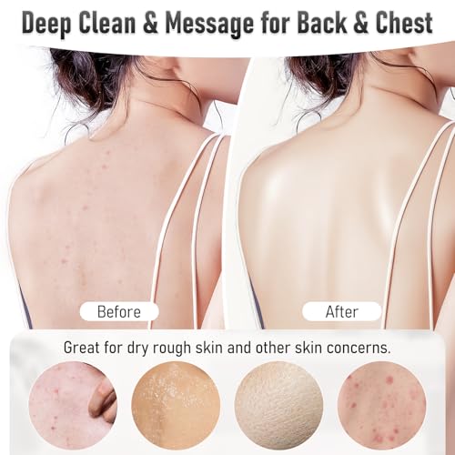 Back Scrubber Body Bath Cushion Tub Bathtub Back Lumbar Support Ergonomic Silicone XL Thick Soft Seat Pad Non-Slip Suction Cups Relaxing Spa Mat Exfloating Scrubbing Shower 28 x 19 Grey - color: Grey