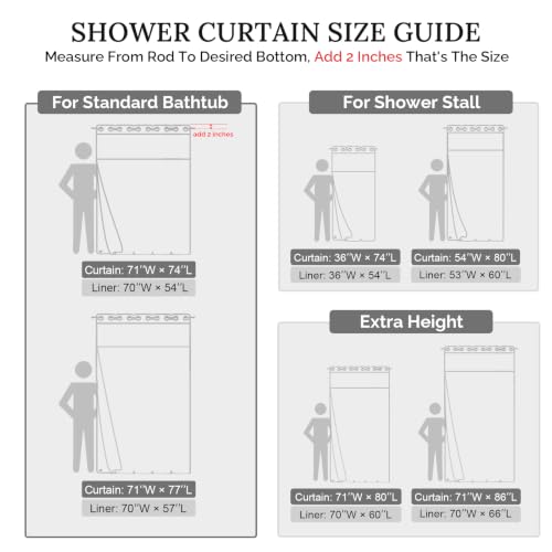River Dream Grey Farmhouse Shower Curtain with Snap-in Liner, No Hooks Needed,with Magnets,with Tassels,Water Repellent&Machine Washable,36x74Inch - color: Grey-window, size: 36"W x 74"L (Pack of 1)