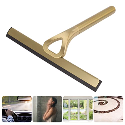 Stainless Steel Window Squeegee, Multi-Purpose Shower Squeegee | Streak-Free Cleaning Tool for Bathroom Mirrors, Shower Doors, Car Windows, Tile, and Marble