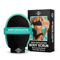 Dermasuri - Deep Exfoliating Glove - Korean Exfoliating Mitt & Body Scrubber - Keratosis Pilaris Treatment Scrub - Self Tanner Mitt & Ingrown Hair Exfoliator - Shower Gloves for Women & Men - (1 Pack) - style: Black Mitt