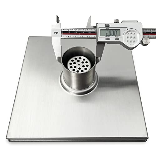 Neodrain Square Shower Drain with Removable Quadrato Pattern Grate, Brushed 304 Stainless Steel Square Drain, with Watermark&CUPC Certified, Hair Strainer (Stainless, 8 in) - color: Stainless, size: 8 IN