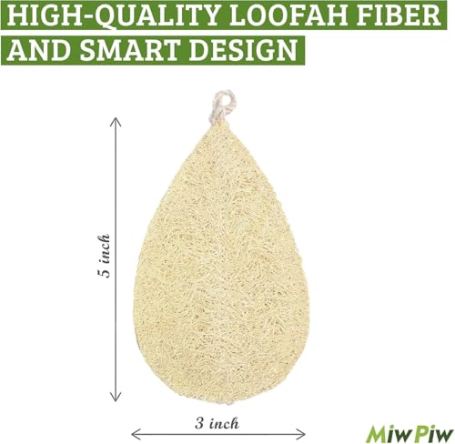 Natural Loofah Dish Sponge (Pack 10) - Vegetable Scrubber for Kitchen - 100% Biodegradable Compostable Dishwashing Scouring Pad, Zero Waste Plastic Free Eco Friendly Sustainable - size: Pack 10
