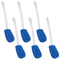 LOLA Bath & Toilet Bowl Scrubber Brush w/Comfort Handle, 6 Pack, w/Hang Hole. Non-Scratch, Removes Rings w/Scrubbing Pad - size: 6 Pack, style: Bath & Toilet Scrubber Brush