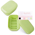 Quatish 2 Pack Travel Soap Container, Portable Soap Holder with Lid, Travel Bar Soap Holder, Soap Case for Camping Gym Travel, Soap Box for Bathroom,Green - color: Green