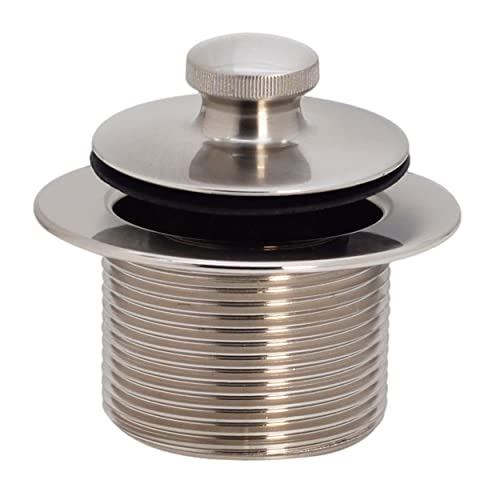 Westbrass D3324-20 1-1/2" NPSM Pull & Drain Bathtub Plug, Coarse Thread, Stainless Steel - color: Stainless Steel