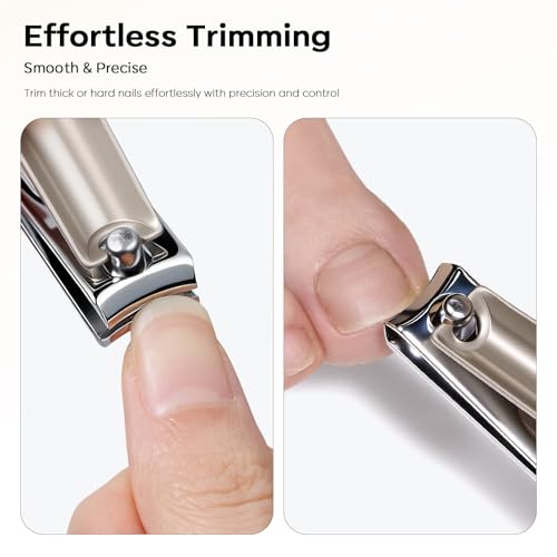 FAMILIFE Nail Care Kit 9-in-1 Professional - Carbon Steel Cuticle Scissors, Fingernail & Toenail Clippers for Nails, Manicure Set Travel Grooming Kit with Case (Brown) - color: Brown