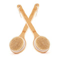 Long-Handled Bath Brush, Back SPA Exfoliating Brush Promotes Blood Circulation, Removes Dead Skin Cells, Nourishes Healthy Skin, Dual-Use Wet/Dry Body Brush, 2 Pack - size: Circle