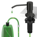 Kitchen Sink Soap Dispenser, Built in SoapDispenser, 47" Extension Tube kit, Counter Lotion Dispenser Pump, No Need More Refills (Black) - color: Black