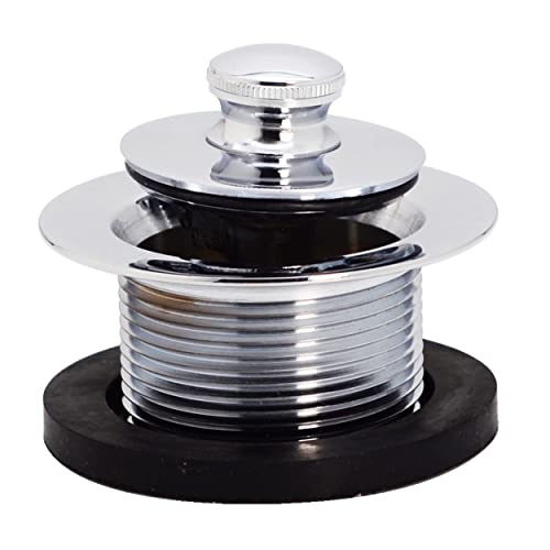 Westbrass D3324-26 1-1/2" NPSM Pull & Drain Bathtub Plug, Coarse Thread, Polished Chrome - color: Polished Chrome