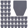 50 Pack Disposable Urinal Floor Mats Nonwoven Restroom Splash Pads with 300 Adhesive Dots 17.5" x 21" Mats Commercial Mens Bathroom Tile Protection Office Bar School Gym Facility Use(Gray) - color: Grey