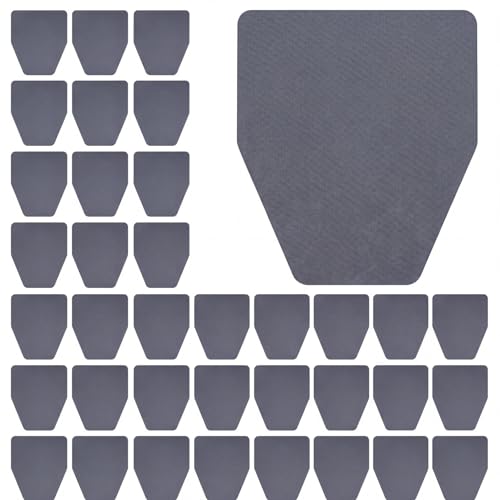 50 Pack Disposable Urinal Floor Mats Nonwoven Restroom Splash Pads with 300 Adhesive Dots 17.5" x 21" Mats Commercial Mens Bathroom Tile Protection Office Bar School Gym Facility Use(Gray) - color: Grey