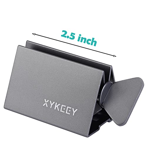 XYKEEY Toothpaste Tube Squeezer - Set of 2 Toothpaste Squeezer Rollers, Metal Toothpaste Tube Wringer Seat Holder Stand (Gray) - color: Gray