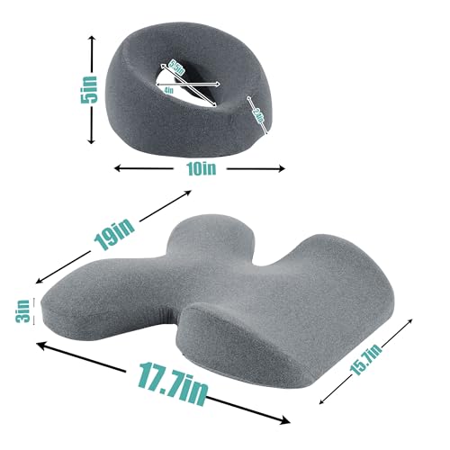 MABOZOO Face Down Massage Pillow, Face Down Pillow for Sleeping with Non-Slip Bottom, Home Head Cushion and Chest Cushion for SPA, Sleep (Gray) - color: Gray