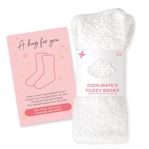 CoolMate Cozy Soft Cloud Socks, Fuzzy Socks for Women - color: A.02 - White Cream