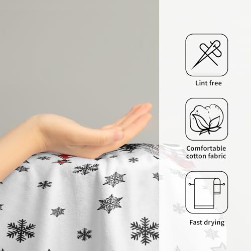 Christmas Trees Hand Towels Set of 2 White Black Buffalo Plaids Christmas Tree Kitchen Towels 14X28 Inch Xmas Bath Towel for Bathroom Soft Absorbent Decorative Fingertip Towel Guest for Home Gym Spa - color: White Black Buffalo Plaids Christmas Tree