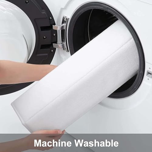 Buganda Memory Foam Bath Mat, 34" x 20", Ultra Soft Bathroom Rugs, Water Absorbent and Machine Washable Bath Rug for Bathroom, Shower, and Tub, White - color: White, size: 34" X 20"