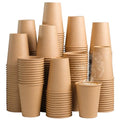 SIUQ 300 Pack 12 oz Kraft Paper Cups, Unbleached Disposable Paper Coffee Cups, Thickened Hot/Cold Beverage Drinking Cup for Party, Home, Cafes, Bistros, Businesses (Brown) - style: 12oz-300pack