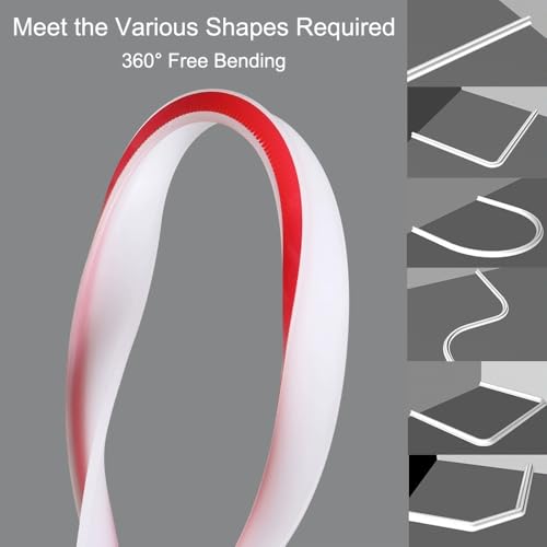 Shower Threshold Water Dam Barrier, Self Adhesive Silicone Waterproof Barrier Bathroom and Kitchen Shower Water Guard for Dry and Wet Separation Caulk Seal Strip Edge Trim (78Inch, White) - color: White, style: 78Inch