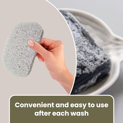 Gadgetime USA Soap Saver Pad - 6 Pack Soap Holder for Kitchen & Bathroom Use - Durable Non Slip Soap Dish, Shampoo Bar & Dish Soap - Large Size & Easy to Wash - Perfect for Travel - Self Draining