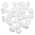 EASYEAH 3 Sizes 12.5/13/13.5 mm Silicone Plugs 1/2 inch T-Shaped Soft Flexible Rubber Stopper Waterproof Seal Button Plug for 0.49-0.53 in Hole, White, 32 Pcs - size: 12.5-13.5mm(0.49-0.53")