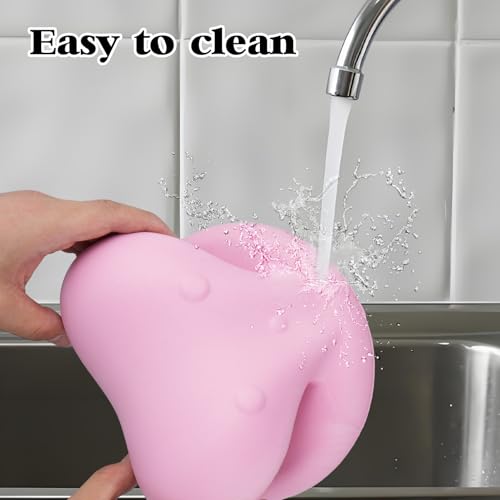 Hair Washing Station for Kids, in Ergonomic Kid Hair Washing Station,Sink Hair Washing Neck Pillow for Wash Time,Portable Hair Wash Basin for Children on Bathtub,or Sink On Floor （Pink）
