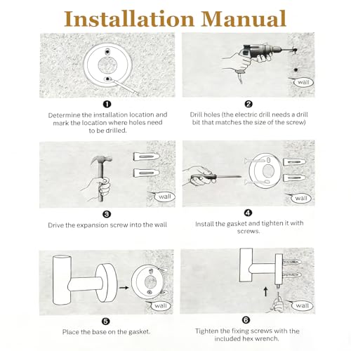 5-Pieces Wall Mount Bathroom Accessories Bathroom Hardware Set,22 Inch Stainless Steel Waterproof Towel Bars,Toilet Paper Holder with Shelf,Towel Ring,Coat Hook (Brushed Gold 5PC - Round) - color: Brushed Gold 5pc - Round