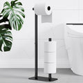 Kitsure Toilet Paper Holder Free Standing - Large Capacity Toilet Paper Holder for 4 Rolls, Rustproof Toilet Paper Stand with Non-Slip Stable Base, Black, Medium - color: Black, size: Medium - 1 Pack
