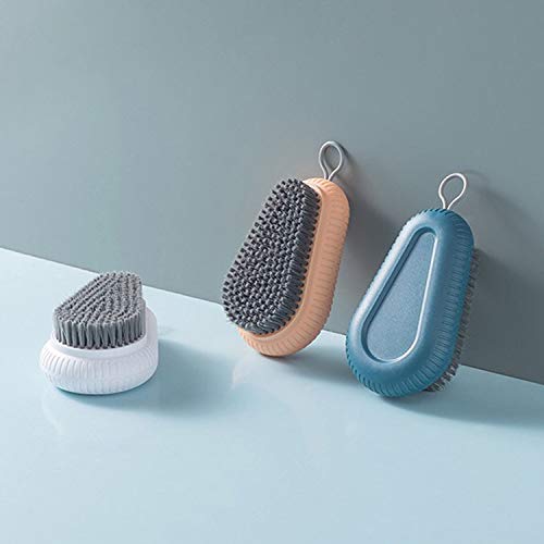 Cleaning Brush Soft Bristle Brush Laundry Scrub Brush Clothes Underwear Shoes Scrubbing Brush, Easy to Grip Household Cleaning Brushes Tool for Countertops Bathtubs (Blue) - color: Blue
