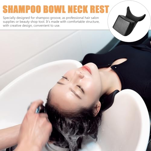 Beaupretty Shampoo Bed Pillow Salon Neck Cushion Silicone Non-Slip Hair Washing Cushion for Bathtub Spa Comfortable Neck Rest for Hair Salon Supplies - size: 23x15cm