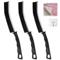 Crevice Cleaning Brush Set (3 Pack) – Multifunctional Gap Cleaner Tool for Bathroom, Kitchen, Car Vents, Sliding Doors, Keyboards – Stiff Bristles, Ergonomic Handle