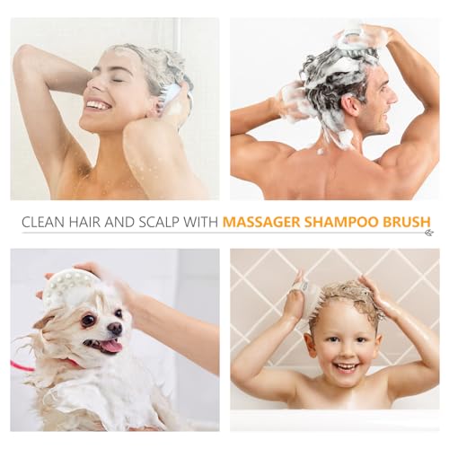 Sndyi Scalp Massager & Body Scrubber Set, Soft Silicone Bristles, Gentle Exfoliating, Perfect for Sensitive Skin
