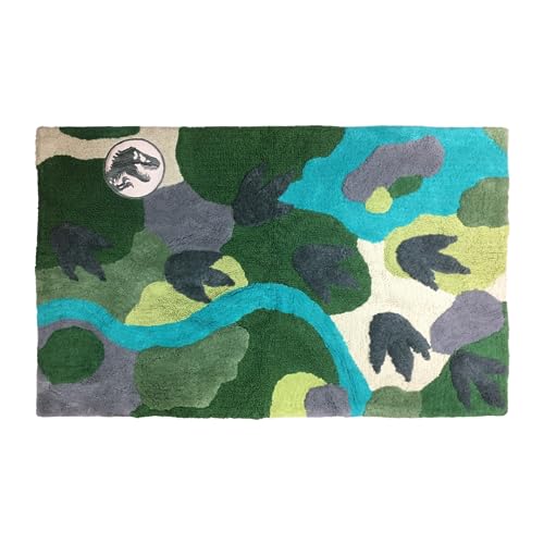 Jurassic World 2 Kids Room Non Slip Area Rug, 30" in x 48" in, (Official Licensed Product) By Franco - color: Jurassic World 2