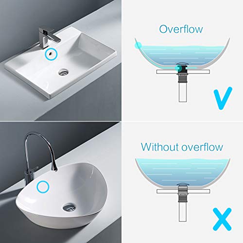 KAIYING Pop Up Drain, Bathroom Sink Drain Stopper with Overflow, Vessel Sink Drain Assembly with Detachable Basket Stopper, Anti-Explosion and Anti-Clogging Drain Strainer (Chrome) - color: Chrome, style: With Overflow