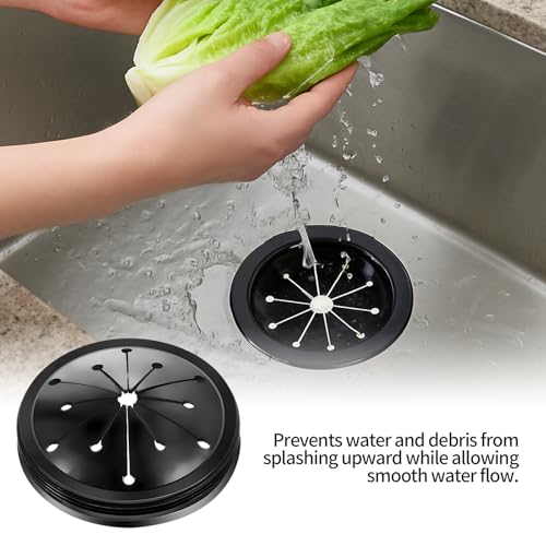 2 Pcs Garbage Disposal Splash Guard, Durable Rubber Material, 3.1-Inch Universal Fit for Splash Guard Sink Baffle Disposal Replacement Waste Food Disposal Part - color: 2PCS