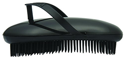 B101 Shower Head Brush/Exfoliator Shampoo Brush/Head Massager Scalp Stress Relax Shower Brush/Scalp Scrub Hair Brush Massager/Hair Massager for Hair Growth/Scalp Dandruff Brush Small Hair - color: Licorice
