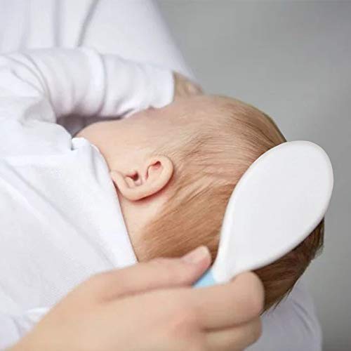 Baby Hair Brush, Cradle Cap Brush, Baby Hair Comb, Baby Hair Brush and Comb Set for Newborns & Toddlers, Baby Brush Soft Bristles, Ideal for Cradle Cap, Perfect Baby Registry Gift (Green) - color: Green