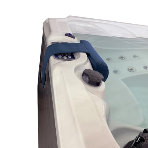 Poolzilla Universal Blue Spa Pillow, Made of Soft Foam for Outdoor Hot Tubs and Chaise lounges - Adjustable Headrest and Weighted that Fits Any Spa - size: 1 Pack, style: Blue